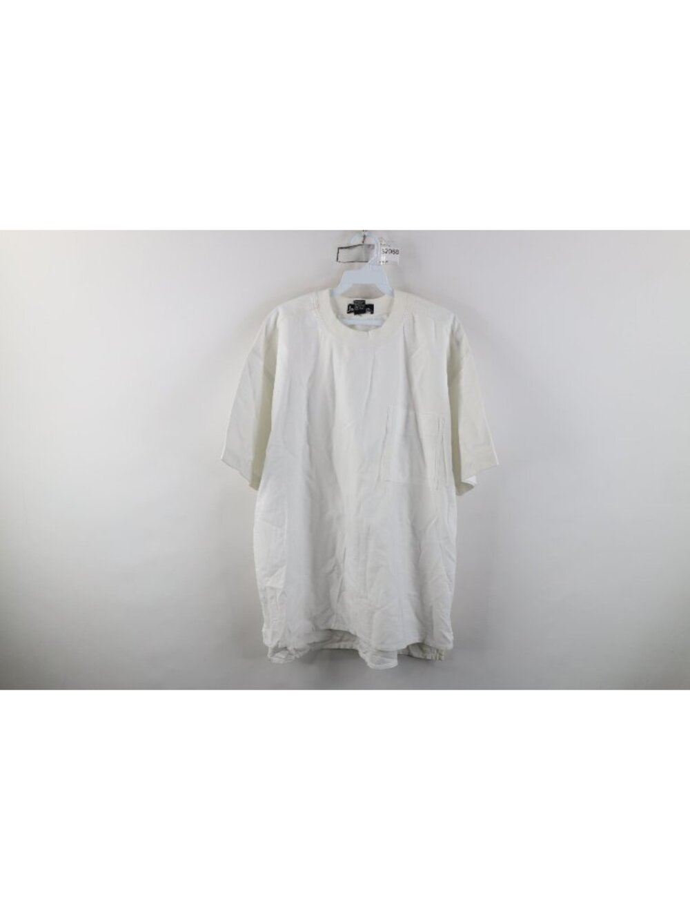 Vtg 90s Streetwear Mens Large Blank Baggy Heavyweight Cotton Twill T-Shirt White